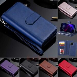 For iPhone 11 Pro Max XR 6s 7 8 SE Removable Magnetic Leather Wallet Case Cover