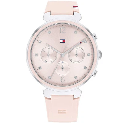 Tommy Hilfiger Watch Ivy 1782343 Pink Rubber Women's NEW  - Image 1 of 3
