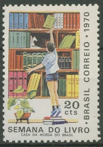 Brasil 1970 Semana del Libro 1268 MNH. - Imagen 1 de 1