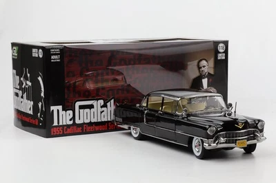 1:18 Greenlight Il Padrino THE GODFATHER 1955 Cadillac Fleetwood Series 60 Nero - Immagine 1 di 4