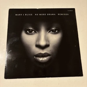 MARY J BLIGE  NO MORE DRAMA REMIXES Single 12" Vinyl 2002 US VG+/VG+ - Picture 1 of 6