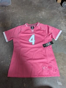 NWT NFL Deshaun Watson Houston Texans #4 Girls Youth Game Jersey L 14 Pink - Picture 1 of 5