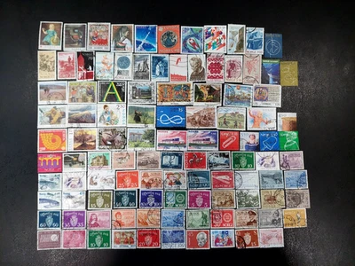Noruega lote de 415 sellos postales usados fuera de papel, todos diferentes Foto 1 de 3