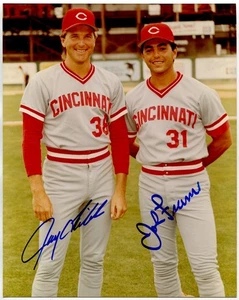 John Franco & Jay Tibbs Cincinnati Reds (1984-1985) - handsigniertes 8 x 10 Foto - Bild 1 von 1