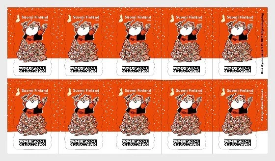 FINLANDIA ca 2025 Navidad PAN DE JENGIBRE Coro Papá Noel comida pan 10v COMPLETO Foto 1 de 1