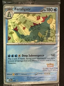 Feraligatr 213 & Pikachu 214 & Toxtricity Promo 2024 Illustration Contest SEALED - Picture 1 of 2