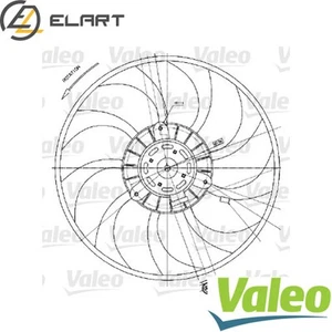 FAN RADIATOR 698424 FOR OPEL MOVANO/Platform/Chassis/Van/Bus RENAULT 3.0L 4cyl - Picture 1 of 6