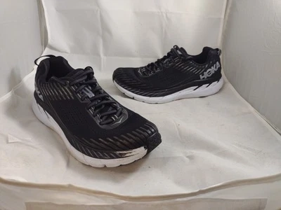 Hoka One One Clifton 5 | Talla 9.5 Para Hombre | Negro/Blanco | 1093755 BWHT SIN PLANTILLAS Foto 1 de 4