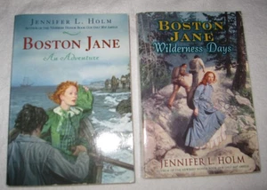 2 Book Set Boston Jane Adventure Wilderness Days PB Jennifer L. Holm - Picture 1 of 2