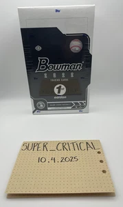 2022 Bowman Baseball 1st Edition Hobby Box Neu Factory Sealed 24 Packs - Bild 1 von 4