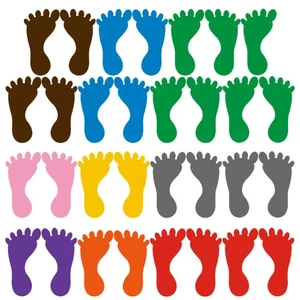 18 pares de pegatinas de parche de piso impermeables y resistentes al desgaste para pies de aula - Imagen 1 de 12