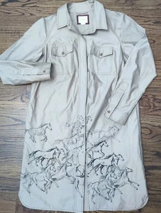 Anthropologie Maeve Montana Pferd Stampede Reitsport Shirt Kleid Jacke Gr. 6 - Bild 1 von 8