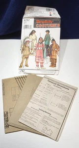 Simplicity 8282 Native American Indian Clothing Costume Sew Pattern Childs Uncut - Picture 1 of 2