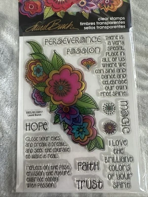 Floral Reflections Stampendous Clear Acrylic Stamp Set SSCL101 New - Image 1 of 3