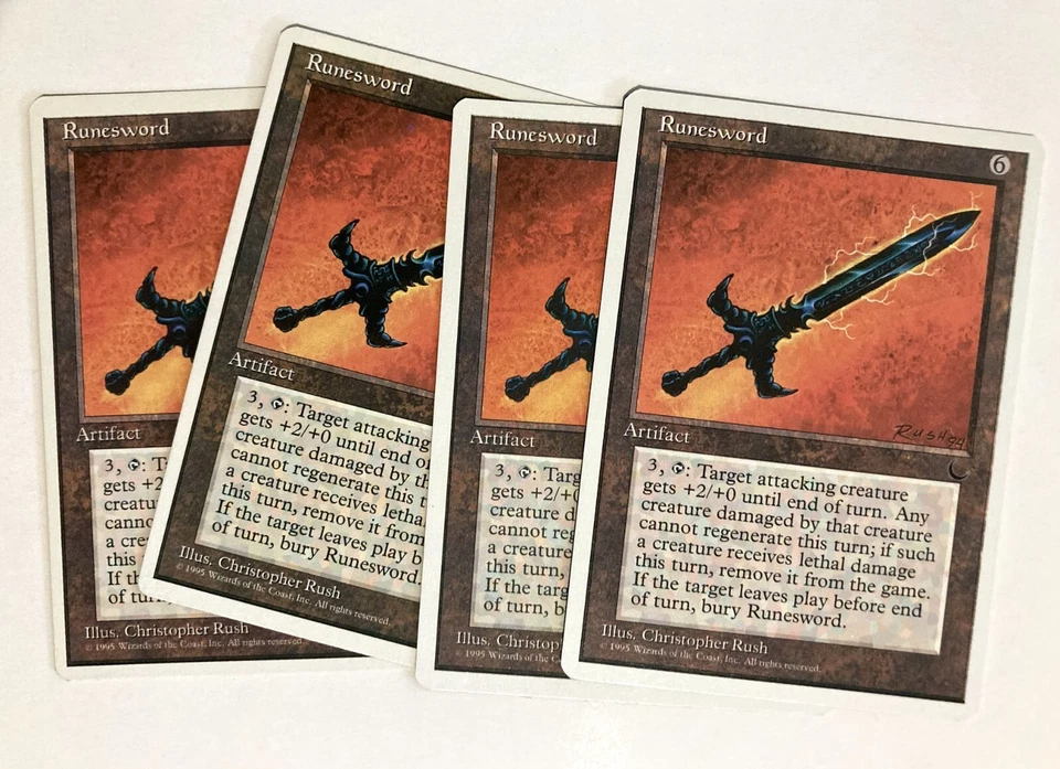 Runesword (4) NM Chronicles MTG Magic the Gathering - Image 1 of 1