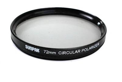 Sunpak 72mm Circular Polarizer Filter no box - Image 1 of 4