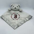 Boston Red Sox Bear Baby Lovey Plush Security Blanket MLB 13" x 13" Grey Satin