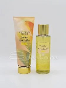 Victoria's Secret Bare Vanilla Sol Body Mist Spray & Body Lotion New Set of 2 - Picture 1 of 1