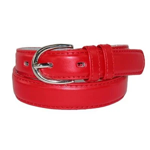 CTM Kid's Leather 1 inch Basic Dress Belt - Picture 1 of 62