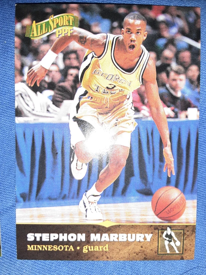 1996 Score Board All Sport PPF #9 Stephon Marbury (RC) ROOKIE FREE SHIPPING MVP - Image 1 of 1