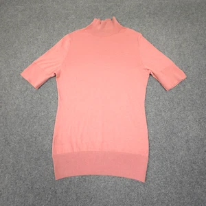 Country road Jumper womens XSMALL Pink Short Sleeve sweater merino silk Size XS - Picture 1 of 13