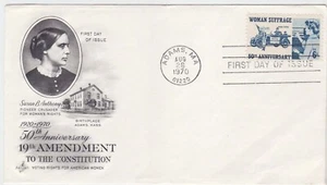 TurtlesTradingPost- Woman Suffrage - 1970 FDC #1406- Artcraft Cachet - Picture 1 of 1