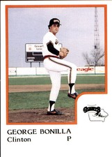 1986 Clinton Giants ProCards 3 George Bonilla Orange California CA Baseball Card