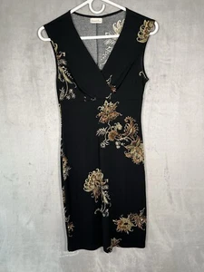 VTG Floral Midi Dress Y2K 90s Holiday Party Dinner Date Workwear Cocktail Size S - Picture 1 of 15