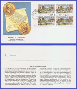 USA5 #2561 U/A Fleetwood FDC PB4 Distrito de Columbia Bicentenni - Imagen 1 de 1