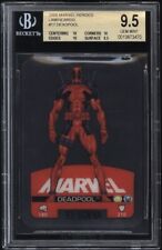 2008 Marvel Heroes Lamincards Edibas Italian Card DEADPOOL BGS 9.5  10 10 10