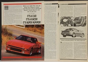 1981 Mazda RX7 Print 4p Test Article Print - Picture 1 of 1