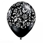5 Ballons Baroque Noir / Blanc  ø 27 cm
