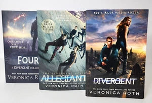 3 x Veronica Roth Books Sci-Fi Mystery Paperback Bundle Divergent Allegiant Four - Picture 1 of 9
