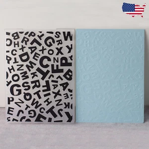 Jumbled Alphabet Embossing Folder Letters Kids School Teacher - Bild 1 von 1