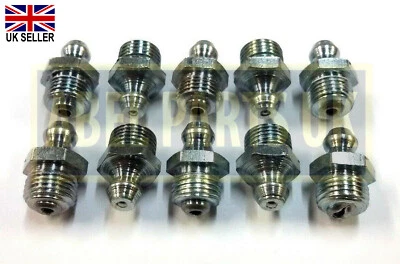 JCB PARTS - GREASE NIPPLE STRAIGHT (1/8 BSP) - PACKS OF 10 (PART NO. 1450/0001)