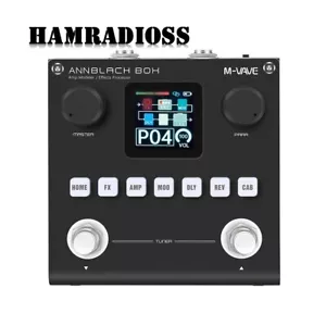 M-VAVE ANNBLACK BOX Amplificatore Modellatore Effetti Processore Schermo 1,54" per Chitarra Basso - Foto 1 di 6