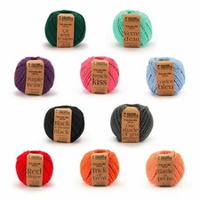 10 bobines de fil en coton pour macramé