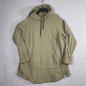 Torrid Sweatshirt Womens 3X Olive Green Active Fleece Hoodie Long Sleeve Tunic - Picture 1 of 10