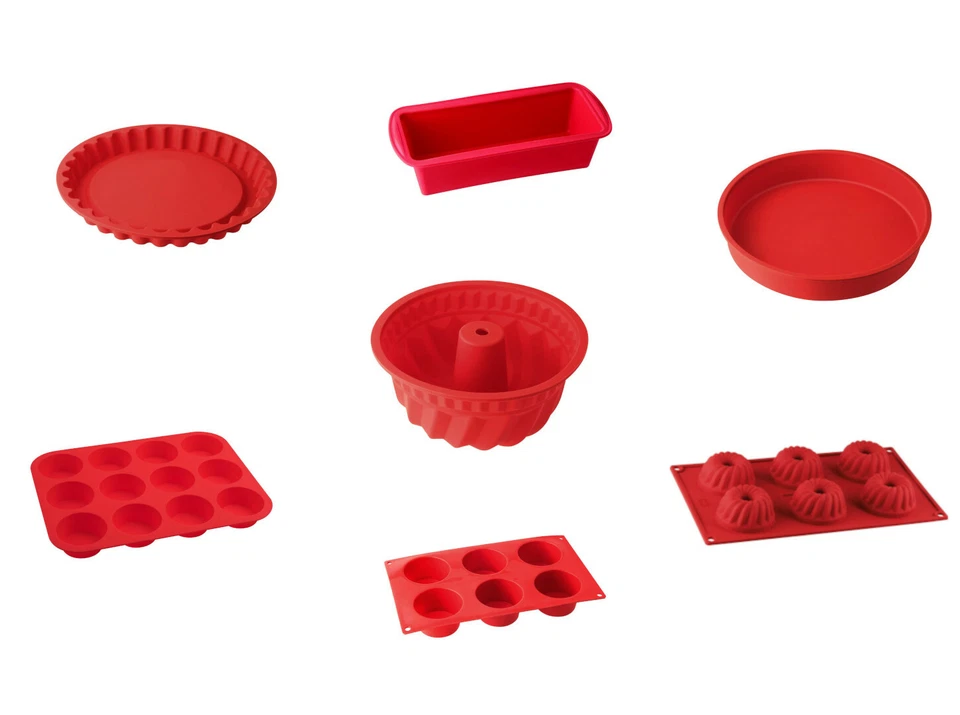 Dr. Oetker Silikon Backformen Rot Kuchenform Backen FLEXXIBEL MADE IN GERMANY - Bild 1 von 1