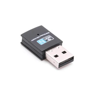 Wifi Adapter Dongle Stick Wireless WLAN USB 2.0, IEEE 802.11n, 300 Mbit/s - Photo 1/2