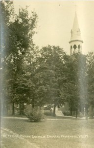 Vergennes VT St. Peter's Roman Catholic Church RPPC 