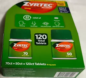 ZYRTEC ALLERGY CETIRRIZINA HCL COMPRESSE 10 MG/ANTISTAMINICO 120 COMPRESSE - Foto 1 di 2