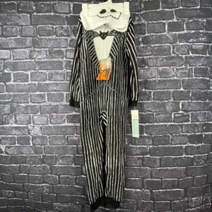 Nightmare Before Christmas SMALL 6/7 Disney Jack Skellington Union Suit - Picture 1 of 11
