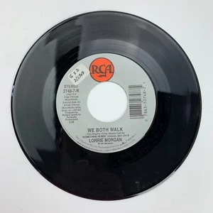 Lorrie Morgan Faithfully / We Both Walk Record 45 RPM Vinyl - Picture 1 of 2