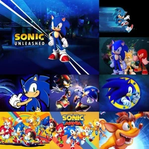 Sonic the Hedgehog Print Non-slip Rugs Floor Living Room Bedroom Rug Carpet AU - Picture 1 of 24