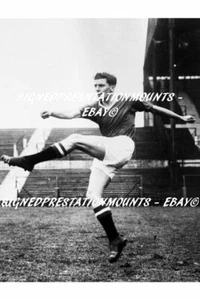 GEOFF BENT PHOTO FROM GLASS NEGATIVE 1957 MANCHESTER UNITED 12 X8" PRINT COA - Picture 1 of 7