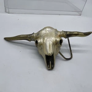 1980 Vintage Texas Longhorn Skull Vintage Great American Belt Buckle #493 - Picture 1 of 22