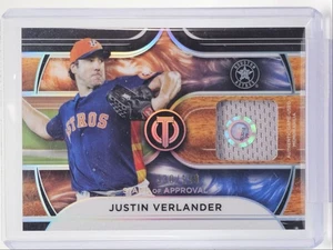 JUSTIN VERLANDER 2022 TOPPS TRIBUTE STAMP OF APPROVAL PATCH /199 Q1454 - Picture 1 of 2