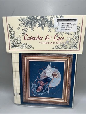Lavender & Lace Cross Stitch Pattern “Blue Moon Angel” L&L36 NEW - Image 1 of 2