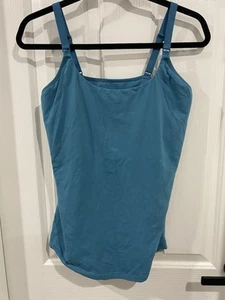 2 X Bonds Maternity Nursing Singlets Brown & Teal Size 16 - Picture 1 of 7